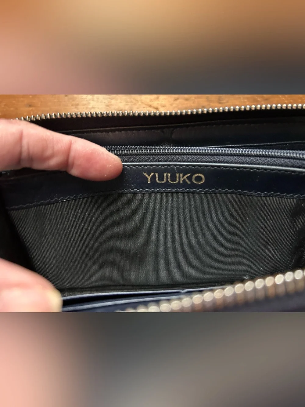 SALE ~ Gucci Navy Blue Zippered Wallet - 100% Authentic